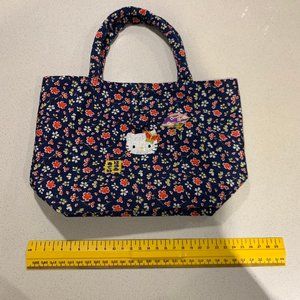 VINTAGE 2000 HELLO KITTY FLORAL BAG WITH EMBROIDERED DETAIL